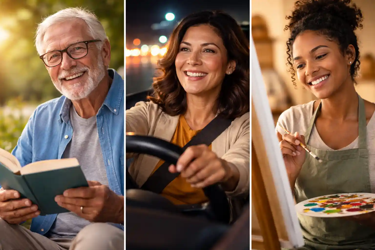 Happy diverse people sharing their VisiFlora success stories